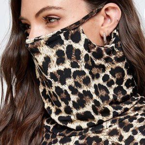 COPY - Plus Size Long Sleeve Cowl Neck w_Face Cov…